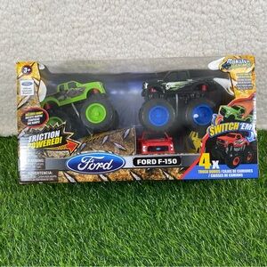 Ford F-150 Monster Truck 4x Switch ‘Em’ Set Green, Black, Red and Yellow Changes